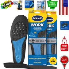 All-Day Comfort Massaging Gel Insoles - Arch Support for Hard-Working Feet