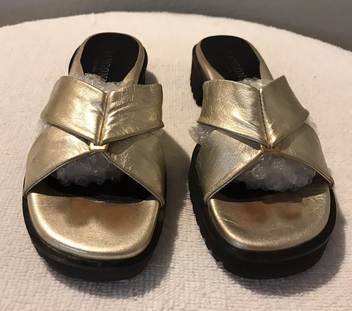 APL Sandalo donna Rangoni Firenze misura 6 5C pelle oro slide
