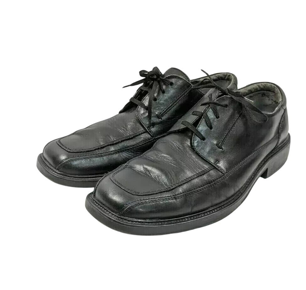 SAOLA Dockers Oxford stile professionale uomo taglia 11 tomaia in pelle nera