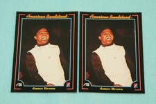 JAMES BROWN LOT OF 2 1993 AMERICAN BANDSTAND #78 SINGER