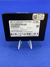 W6G21 DELL/MICRON 5300 MAX 3.84TB 2.5 6Gb SATA TCG-opal SSD 0W6G21 MTFDDAK3T8TDT