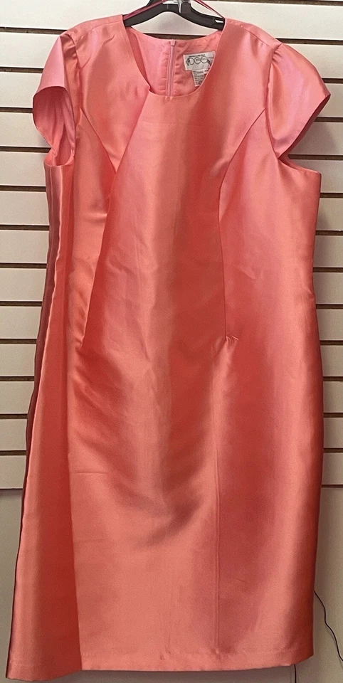 Traje de vestir Dorinda Clark Cole 2 piezas con chaqueta transparente estampada multicolor talla 26W Foto 4 de 4