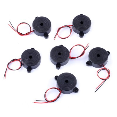 6Pcs 100dB Electronic Buzzer Alarm Sounder Continuous Sound Beep (Pack of 6) ...