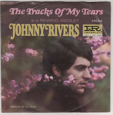 JOHNNY RIVERS THE TRACKS OF MY TEARS/REWIND MEDLEY 7'' 45 GIRI