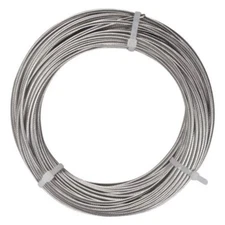 316 Stainless Steel Cable Railing, 1/8", 1x19 Cable: 25,  50, 60, 75 and 100 ft