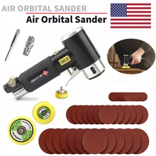 1/2/3''Pneumatic Air Sander Mini Random Orbital Polishing Machine With Sandpaper