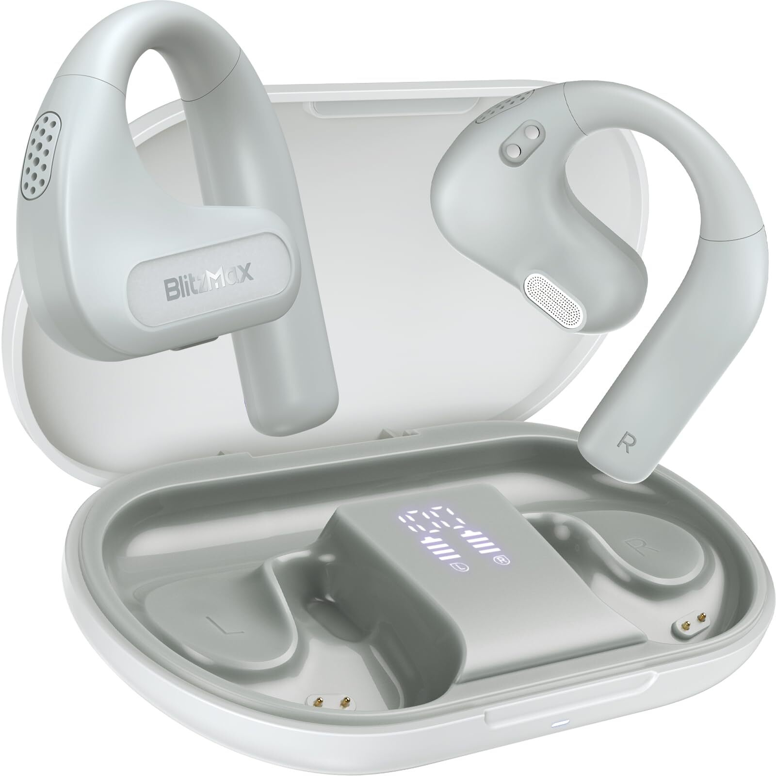 Open Ear Headphones with Noise Cancellation, Comfort Fit & Enhanced Bass  -image