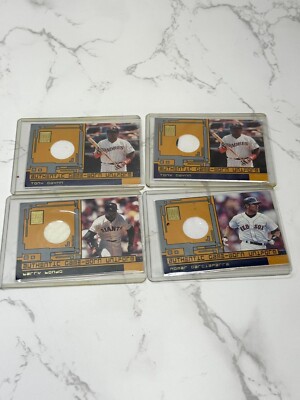 2001 Topps Reserve Game Worn Uniform CARDs Lot of 4