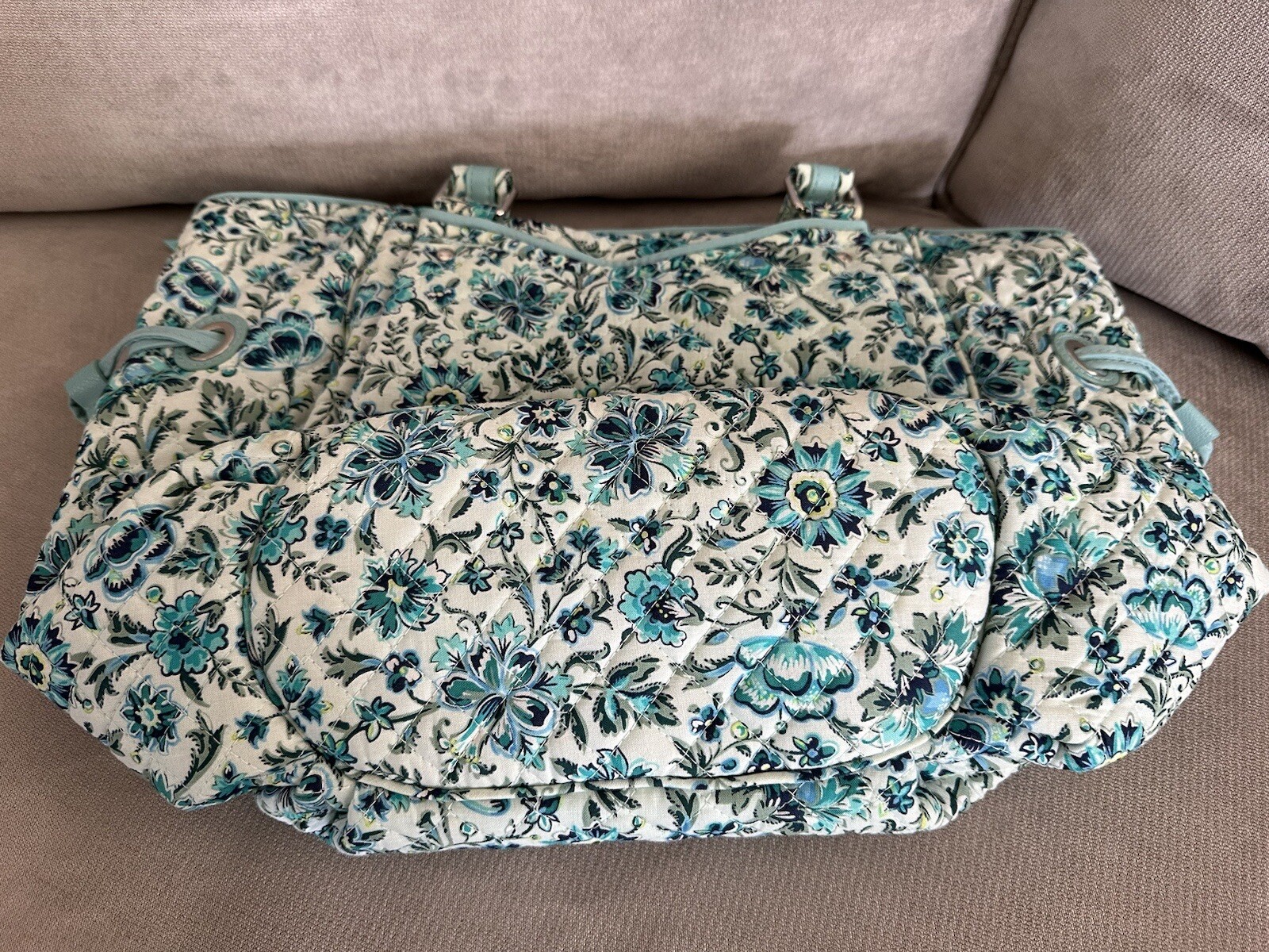 Vera Bradley Cloud Vine Glenna Satchel eBay