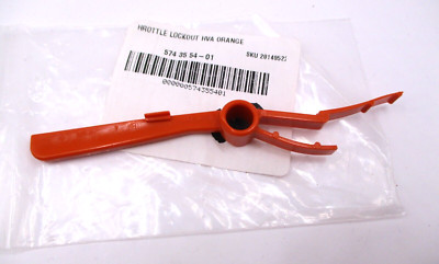 Genuine HUSQVARNA THROTTLE LOCKOUT HVA ORANGE Part# 574355401