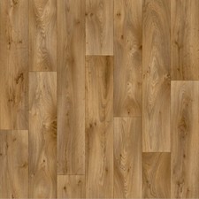 Wood Plank Effect Vinyl Flooring Feltback 4mm Lino Roll Kitchen Bathroom