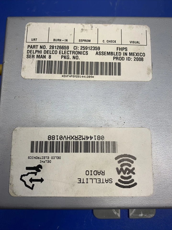 Radio satelital Saturn Vue 2008 2010 28126659 28127296 OEM Foto 3 de 4