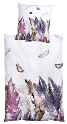 Bettwäsche ''Piume'', Feder, Größe: 155x220cm, 100% Baumwolle, Oeko-Tex, NEU/OVP