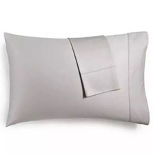 Hotel Collection 470 Thread Count Percale Supima Cotton Pair of King Pillowcases