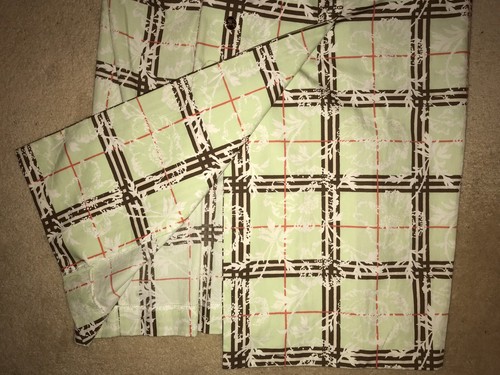 Vintage Retro BURBERRY Classic Plaid Floral Green Red Dress Size 40 - Picture 6 of 6