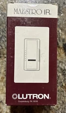 Lutron MIR-1000M-IV Dimmer Switch Multi-Location, Maestro IR Wireless, Ivory