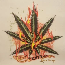 STONER FIRE IT UP POT WEED MARIJUANA LEAF MARY JANE  #MJ-14 LONG SLEEVES SHIRT