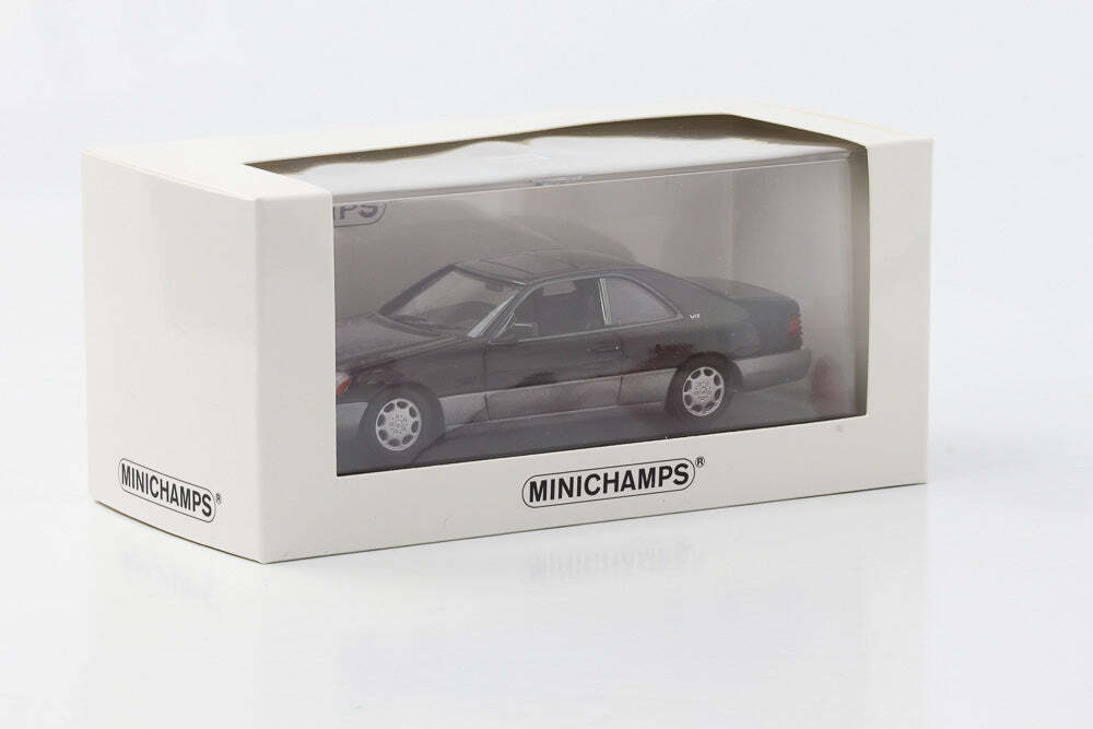 1 43 Mercedes-Benz 600 SEC C140 1992 Black Minichamps