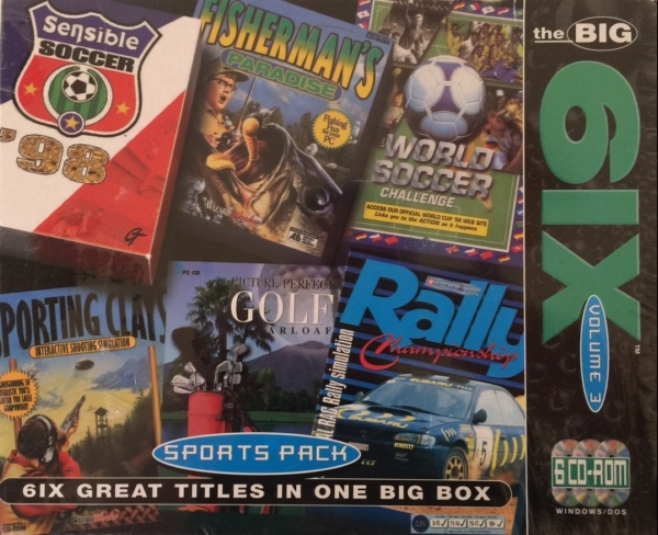 Pc SENSIBLE SOCCER+FISHERMAN'S PARADISE+ WORLD SOCCER+SPORTING CLAYS+ RALLY+GOLF
