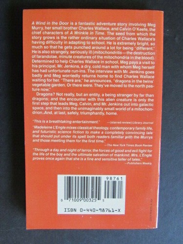 A Wind in the Door (Dell Books 1976) Madeleine L'Engle, GN48 - Picture 2 of 2