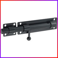 TüRbolzen Edelstahl 180Mm Schloss Riegel Schwarz FüR Tor Fenster Zaun