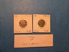 1925-D and S USA 5 Cent Buffalo Coins - G6