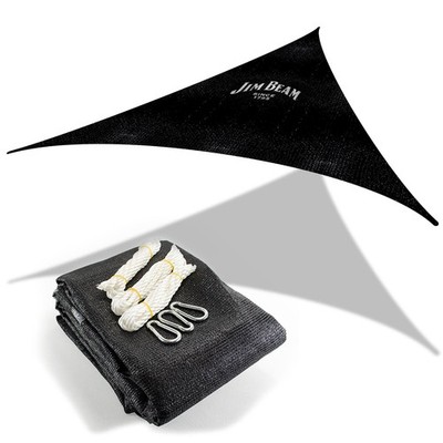 Jim Beam Sonnensegel, Windschutz,  Schattenspender mit Karabiner, Dreieck 5x5x5m