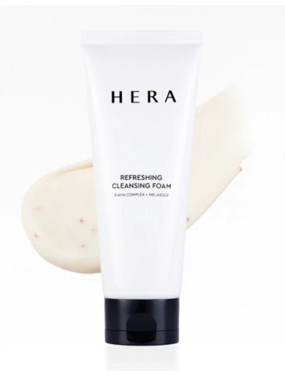 HERA Refreshing Cleansing Foam 160g 3-AHA Complex Melasolv K-Beauty + Tracking - Image 2 of 2
