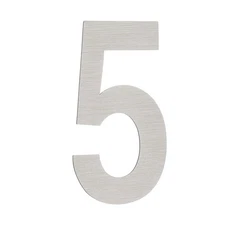Number 5 Self Adhesive House Address Numbers for Outside 2.95x1.57 Inch