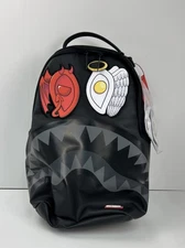 Sprayground Black Removable Eyes  Backpack