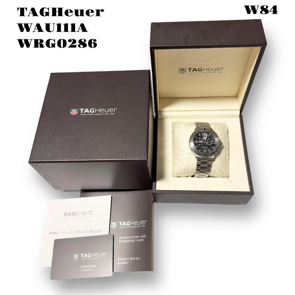 TAGHeuer Formula 1 WAU111A Chronograph Watch Black Dial Silver Band - Image 3 of 4