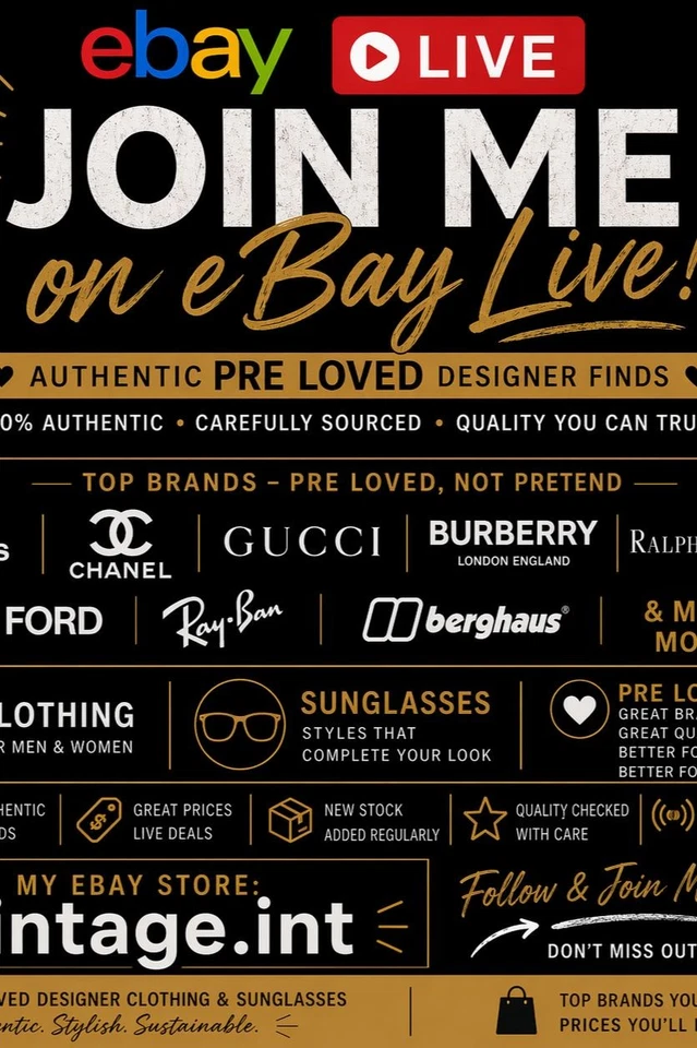 mens and ladies designer clothes and sunglasses