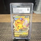 Pokemon TCG CGC 9 Pikachu V 043/185 Battle Academy 2022 Holo Stamped