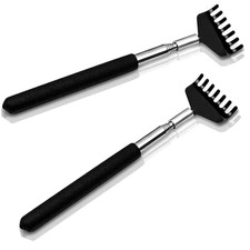 2 Pack Extendable Back Scratcher Stainless Steel Telescoping Long Reach 27" NEW 