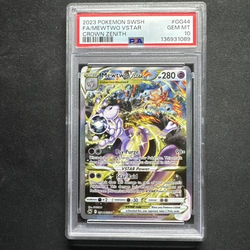 Pokémon Crown Zenith Mewtwo VSTAR GG44 Ultra Rare Holo PSA 10 EN 💎🔥