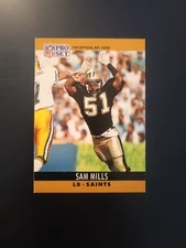 1990 Pro Set - Sam Mills #217