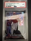 Mike Trout 2025 Bowman Mega Box Chrome Mojo Black Refractor #1 /10 PSA 9
