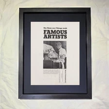Don Baum "Don Baum Says Chicago Needs Famous Artists" CUSTOM FRAMED Art