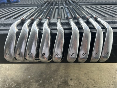 #ad TaylorMade Ti9 Turbo Power RH R Flex Golf Iron Set 4 9PW AW SW Used See Pics $199.99