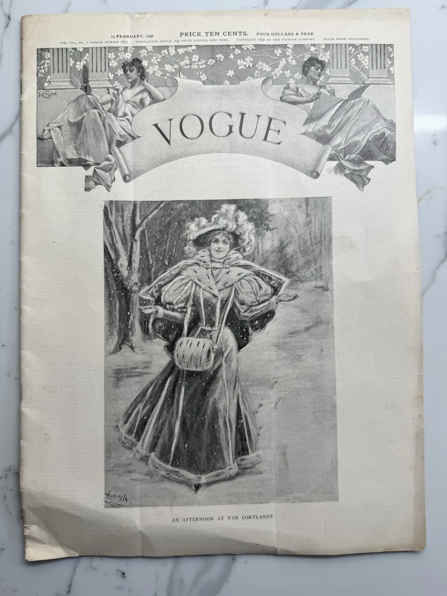 【洋書・希少】ヴィンテージ VOGUE 女性情報誌 RESPONSE Vogue Magazines in English 1850-1899 Publication Year for sale | eBay