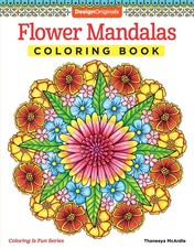 Flower Mandalas Coloring Book Design Originals 30 Beginner-Friendly and Re...