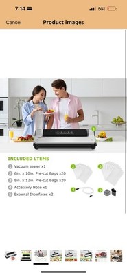 Boson kitchen vacuum sealer 6 in 1 kitchen set Model vS2100