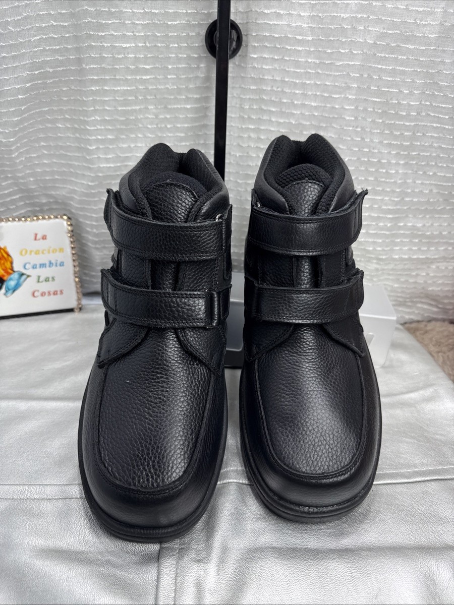 (Q7) Orthofeet Glacier Gorge Ankle Boots Mens Size 9/2E,Wide Black Leather Ortho Glacier Gorge – Orthofeet® main image 3