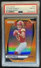 2024 Panini Prizm Jayden Daniels RC Orange Rookie #/249 Commanders PSA 8