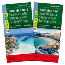 Sardinien, Straßenkarten-Set 1:150.000, freytag & berndt, Freytag & Berndt