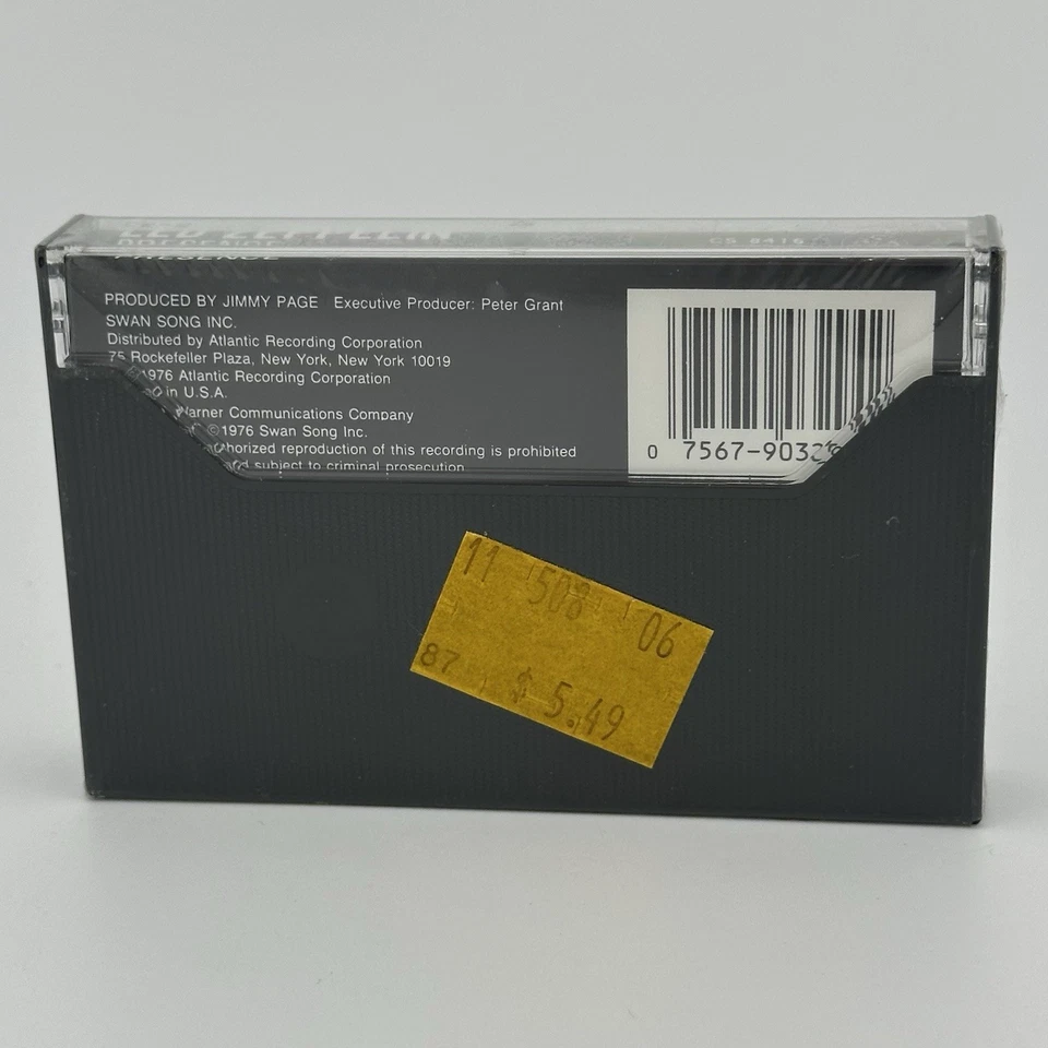 1976 Led Zeppelin Presence Cassette Tape Tp 8416 Swan Song Atlantic SEALED - Image 2 of 4