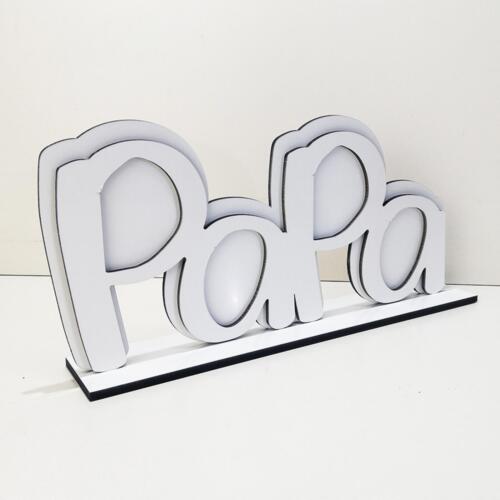 Wooden Photo Frame for Father's Day Gift Display on Tabletop Desk Papa Gifts - Picture 1 of 12