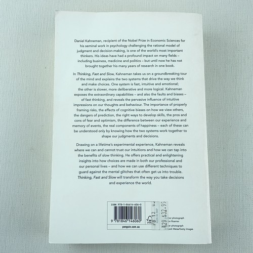 Thinking Fast & Slow by Daniel Kahneman Paperback Book - Picture 2 of 11