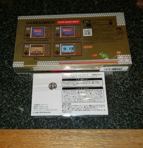 Nintendo 35th Anniversary Game & Watch Super Mario Bros. + PIN EDIZIONE JAPAN NUOVO - Foto 2 di 4