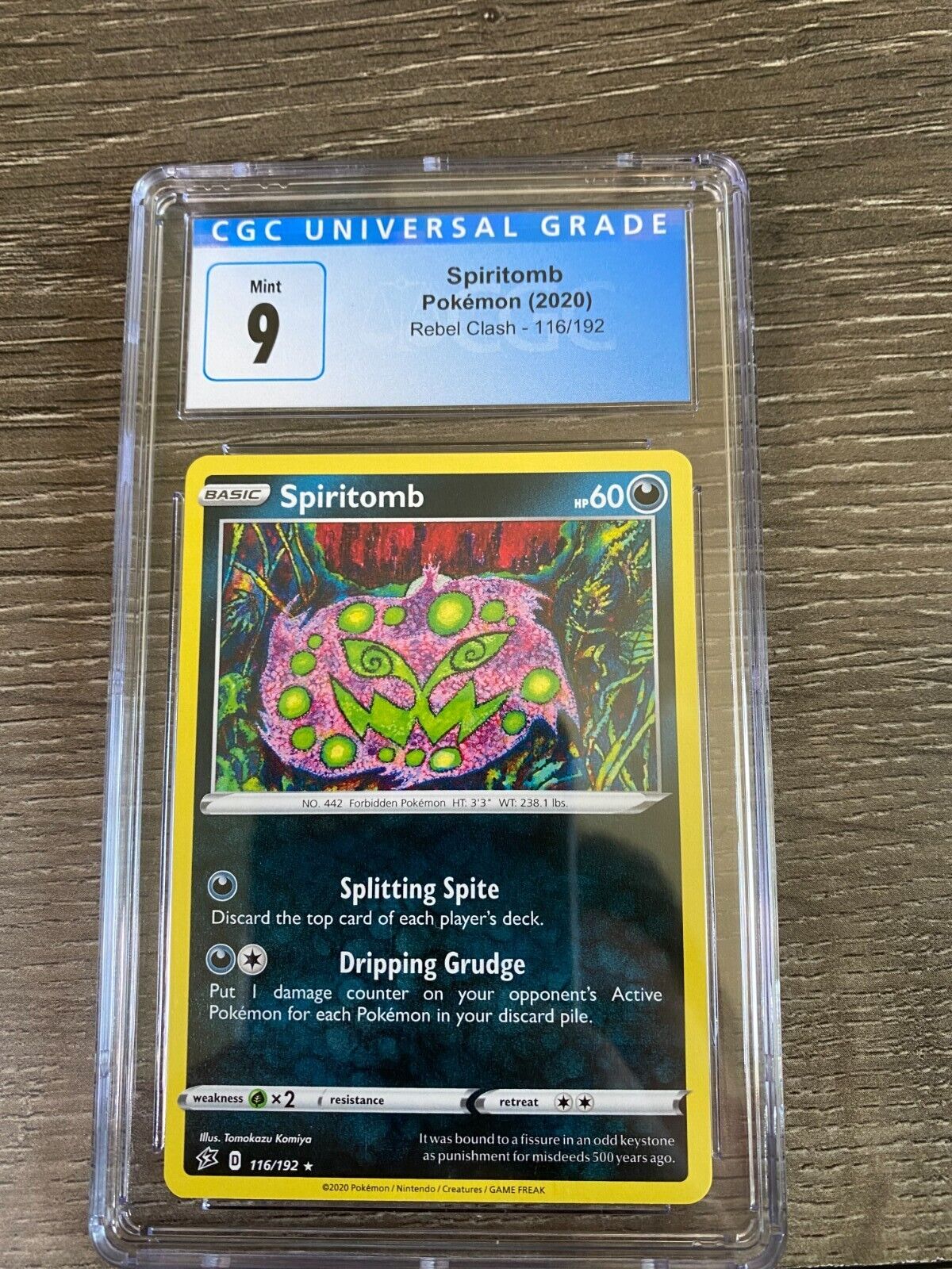 Spiritomb - 116/192 - Rare - Pokemon Singles » Generation 8 - SS » SWSH02:  Rebel Clash - The Side Deck - Gaming Cafe